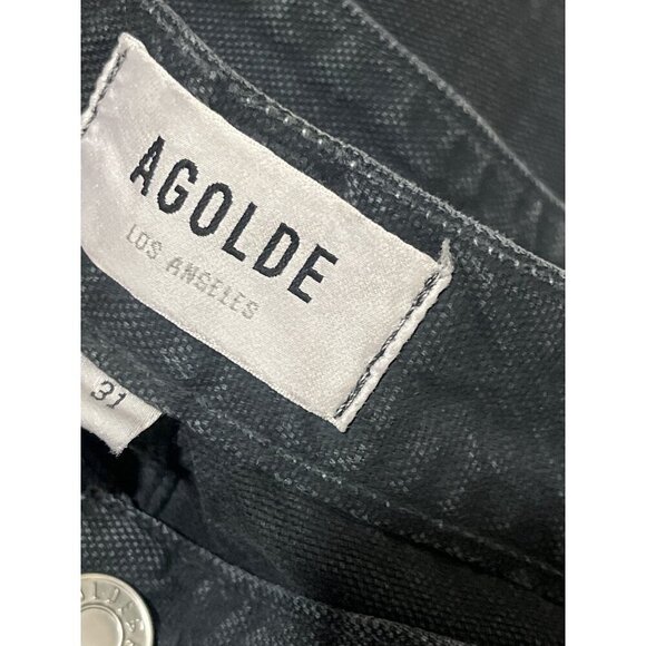 AGOLDE Elliot Denim Pants in Oil 31 New Mens Baggy Cargo Jeans - Picture 11 of 15